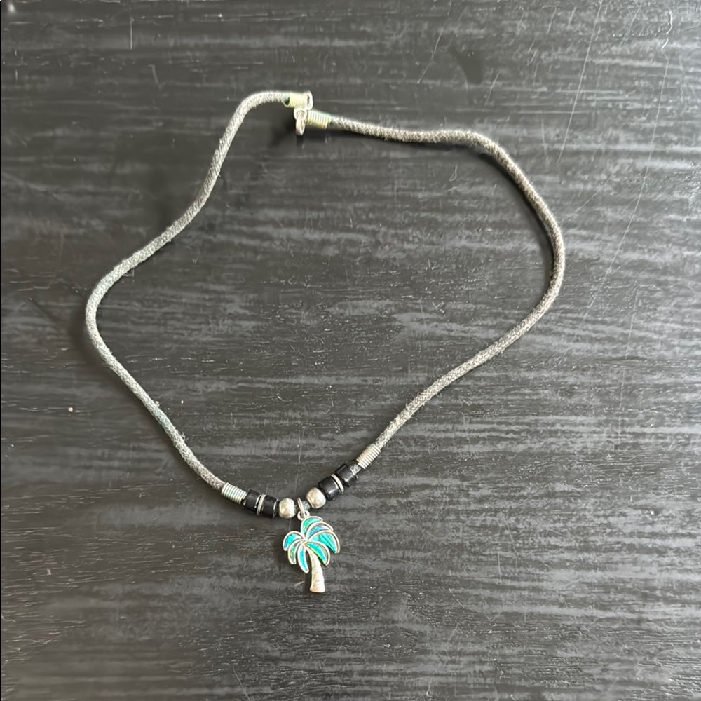 Palm Tree Pendant Necklace